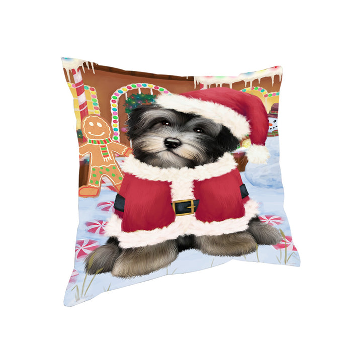Christmas Gingerbread House Candyfest Havanese Dog Pillow PIL79732