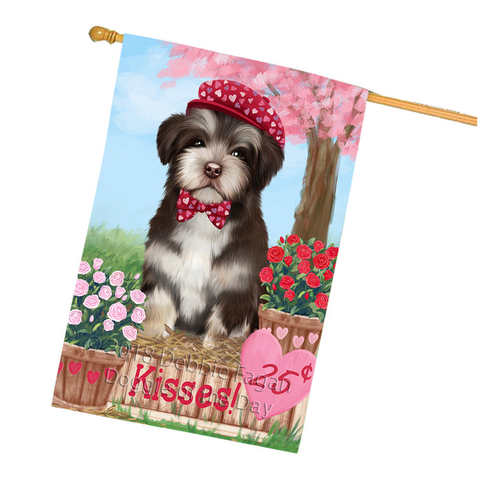 Rosie 25 Cent Kisses Havanese Dog House Flag FLG56572