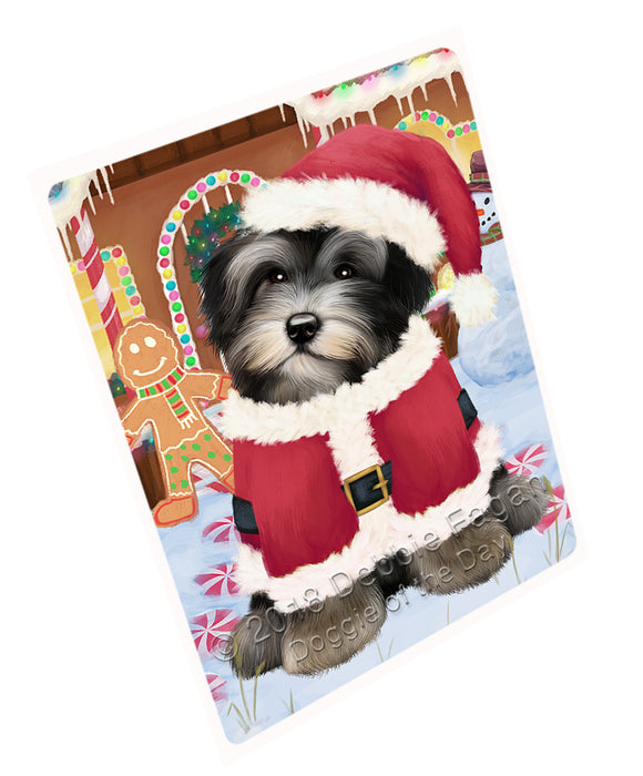 Christmas Gingerbread House Candyfest Havanese Dog Magnet MAG74219 (Small 5.5" x 4.25")