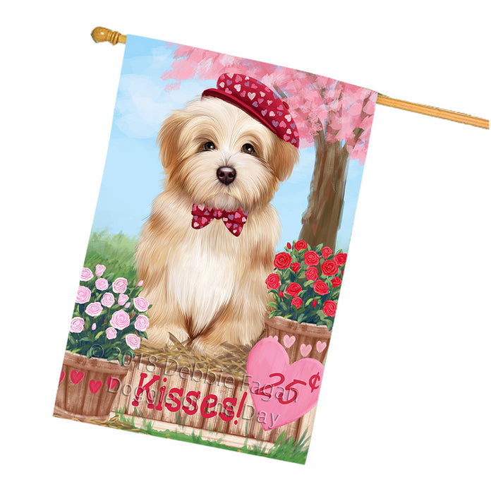 Rosie 25 Cent Kisses Havanese Dog House Flag FLG56573