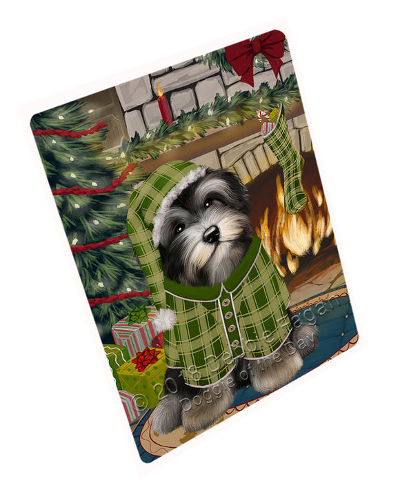 The Stocking was Hung Havanese Dog Magnet MAG71142 (Small 5.5" x 4.25")