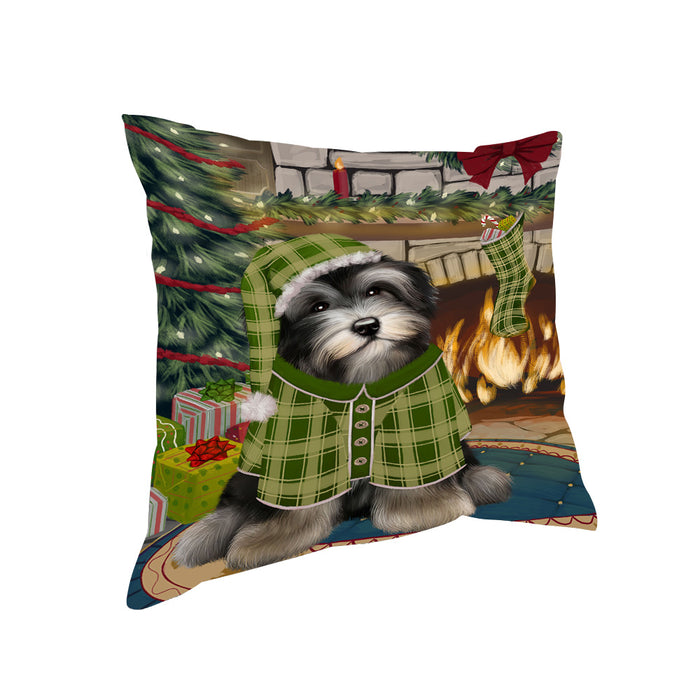 The Stocking was Hung Havanese Dog Pillow PIL70268