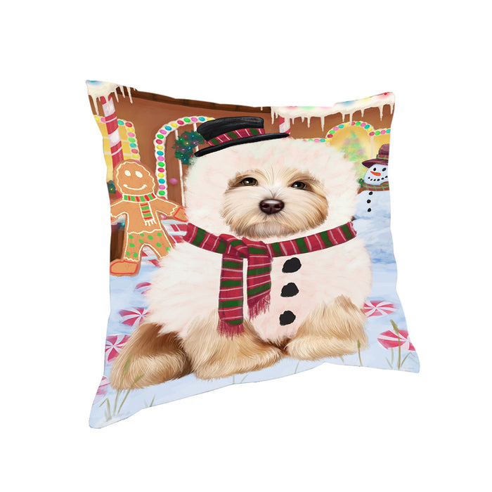Christmas Gingerbread House Candyfest Havanese Dog Pillow PIL79736