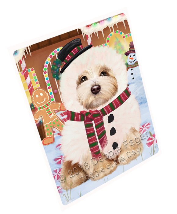 Christmas Gingerbread House Candyfest Havanese Dog Magnet MAG74222 (Small 5.5" x 4.25")