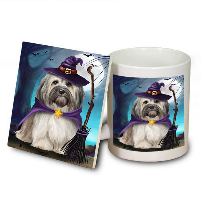 Happy Halloween Trick or Treat Havanese Dog Mug and Coaster Set MUC54495