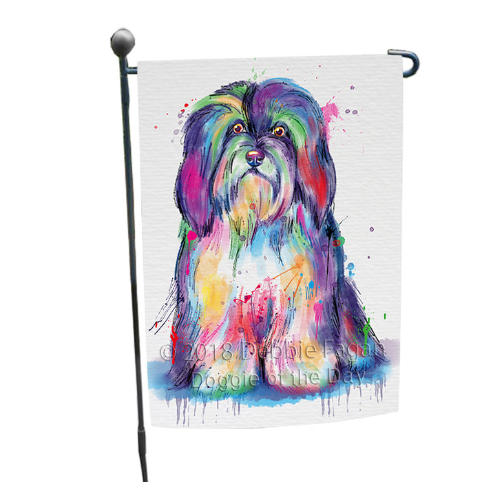 Watercolor Havanese Dog Garden Flag GFLG65166