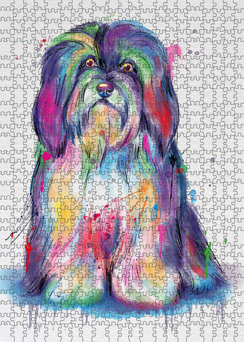 Watercolor Havanese Dog Puzzle with Photo Tin PUZL97384