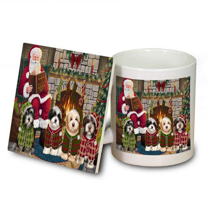 Christmas Cozy Holiday Tails Havaneses Dog Mug and Coaster Set MUC55122