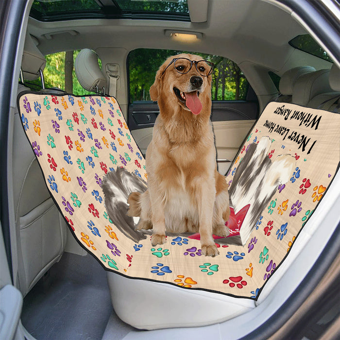 Personalized I Never Leave Home Paw Print Havanese Dogs Pet Back Car Seat Cover