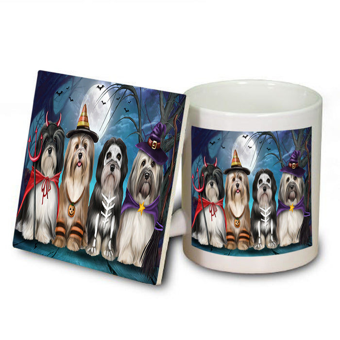Happy Halloween Trick or Treat Havaneses Dog Mug and Coaster Set MUC54471