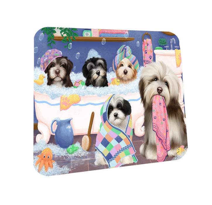 Rub A Dub Dogs In A Tub Havaneses Dog Coasters Set of 4 CST56753