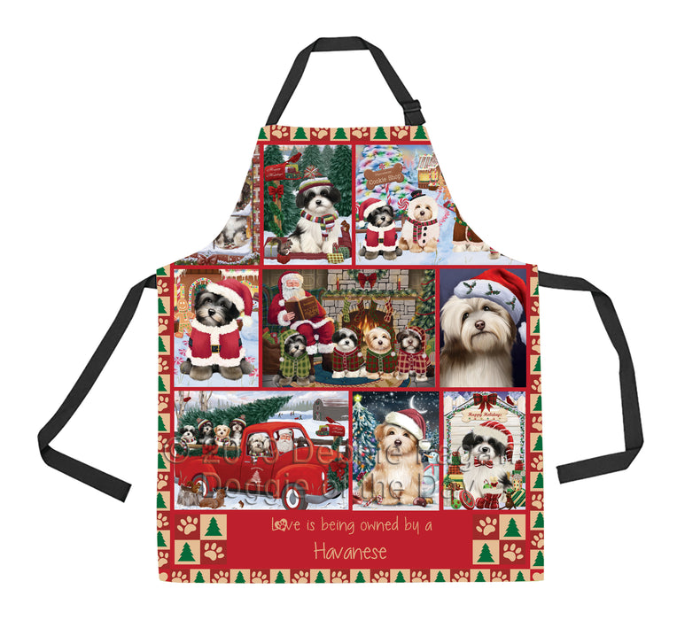Love is Being Owned Christmas Havanese Dogs Apron