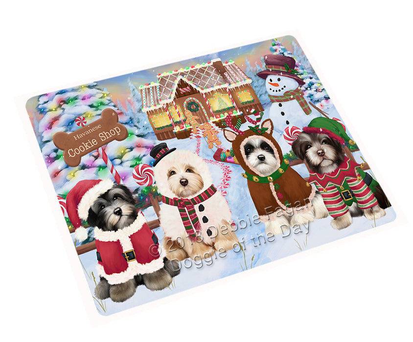 Holiday Gingerbread Cookie Shop Havaneses Dog Magnet MAG74357 (Small 5.5" x 4.25")