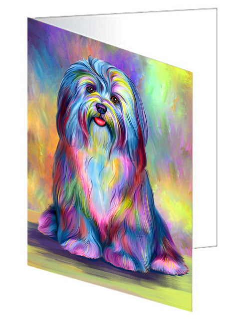 Paradise Wave Havanese Dog Handmade Artwork Assorted Pets Greeting Cards and Note Cards with Envelopes for All Occasions and Holiday Seasons GCD74654
