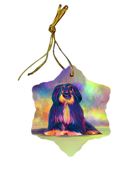 Paradise Wave Hound Dog Star Porcelain Ornament SPOR57070