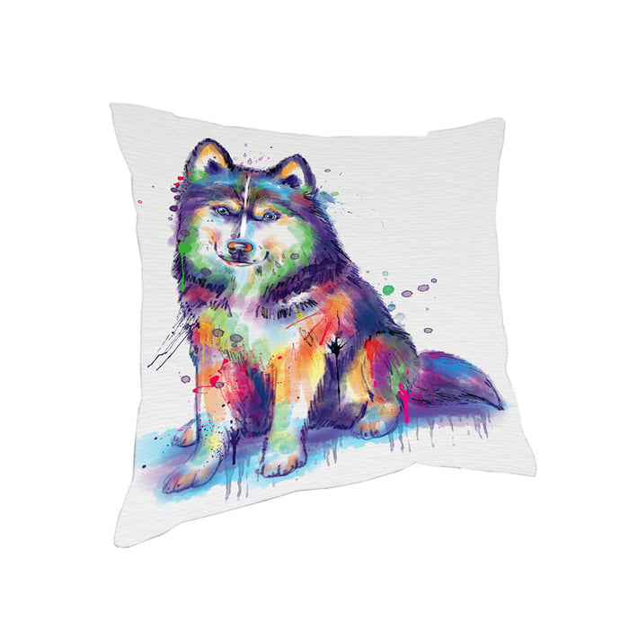 Watercolor Siberian Husky Dog Pillow PIL83260