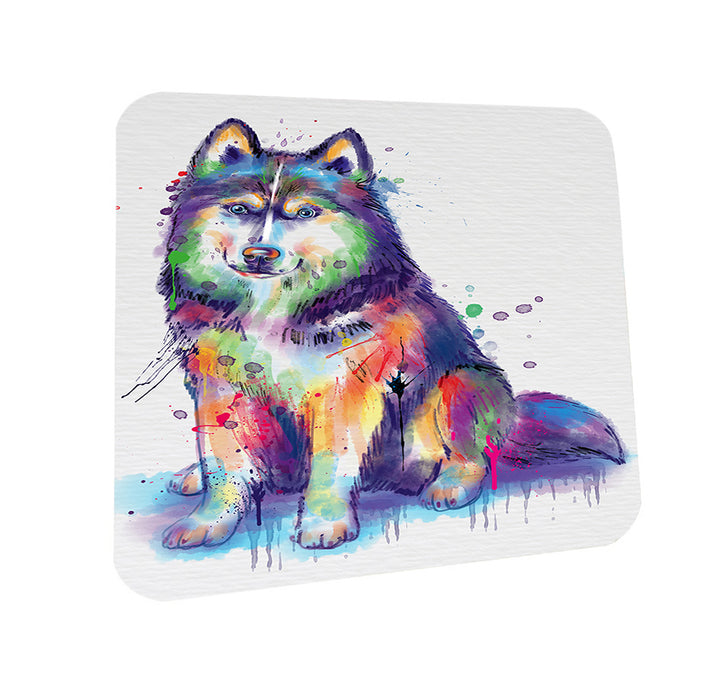 Watercolor Siberian Husky Dog Coasters Set of 4 CST57048