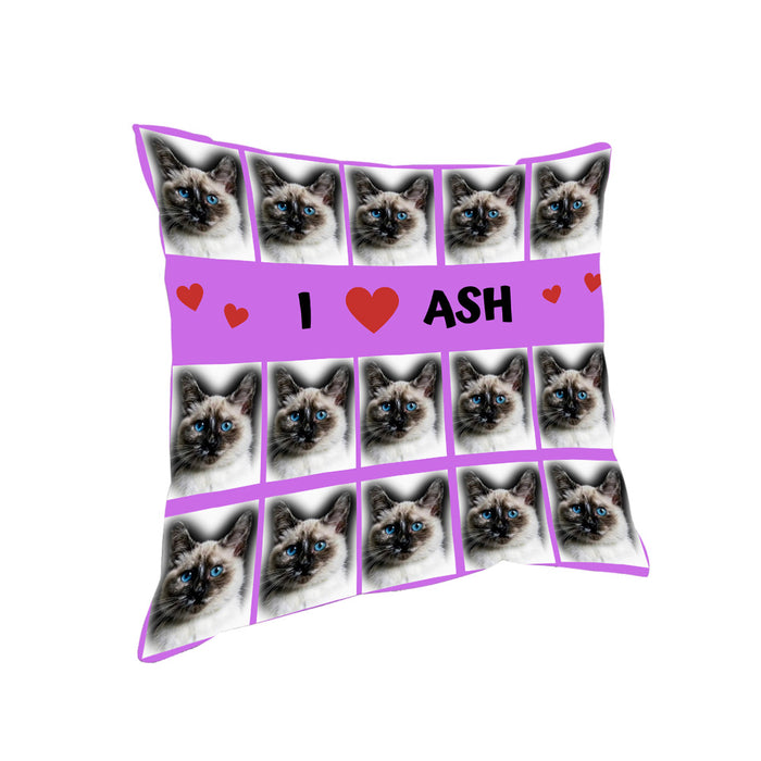 Custom Add Your Photo Here PET Dog Cat Photos on Pillow