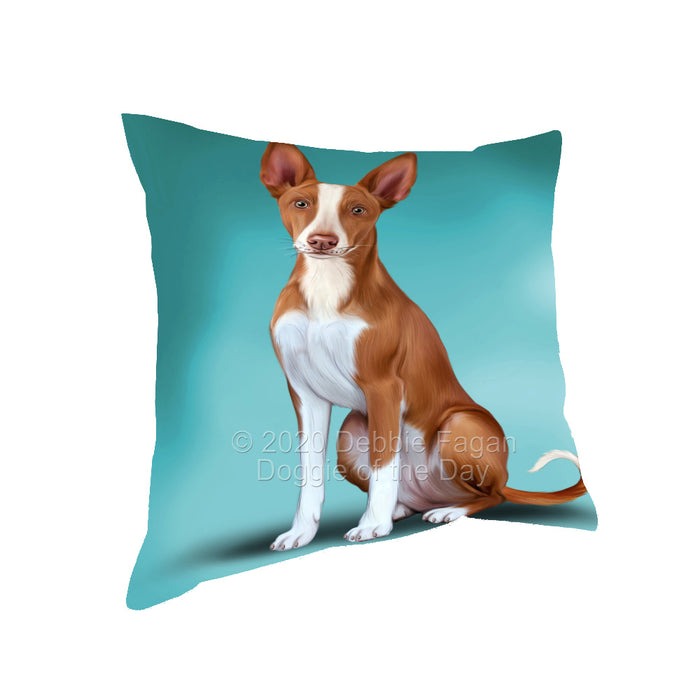 Ibizan Hound Dog Pillow with Top Quality High-Resolution Images - Ultra Soft Pet Pillows for Sleeping - Reversible & Comfort - Ideal Gift for Dog Lover - Cushion for Sofa Couch Bed - 100% Polyester