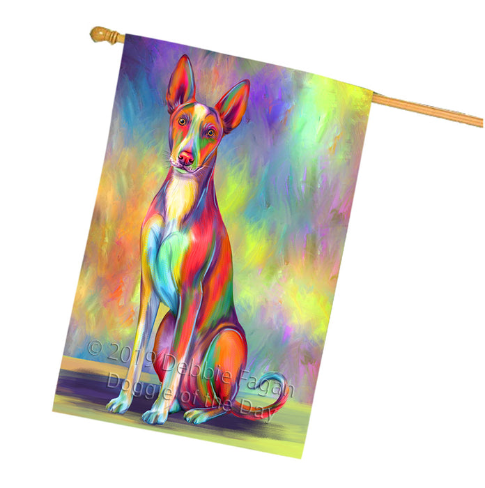 Paradise Wave Ibizan Hound Dog House Flag FLG66463