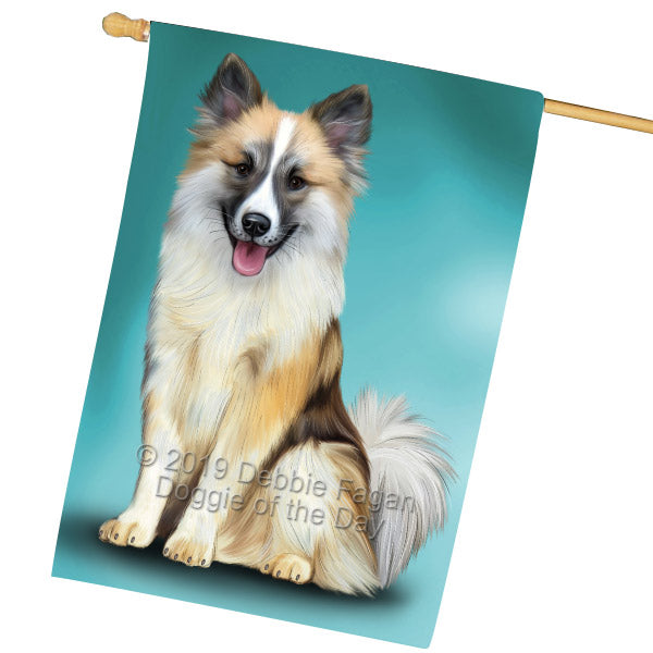 Icelandic Sheepdog House Flag FLG65586