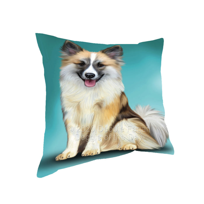 Icelandic Sheepdog Pillow with Top Quality High-Resolution Images - Ultra Soft Pet Pillows for Sleeping - Reversible & Comfort - Ideal Gift for Dog Lover - Cushion for Sofa Couch Bed - 100% Polyester