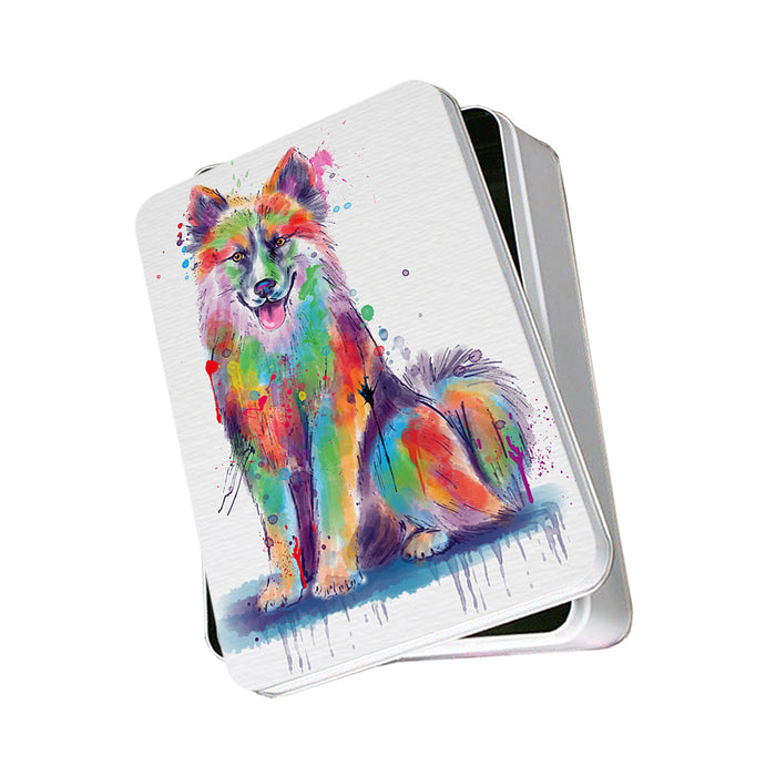 Watercolor Icelandic Sheepdog Photo Storage Tin PITN57495