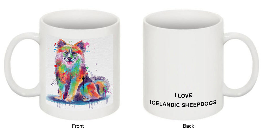 Watercolor Icelandic Sheepdog Coffee Mug MUG52950