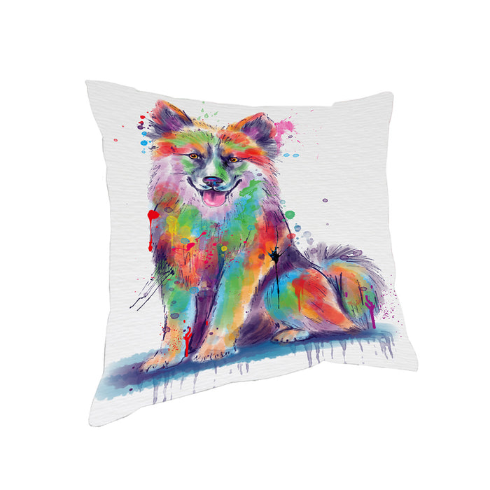 Watercolor Icelandic Sheepdog Pillow with Top Quality High-Resolution Images - Ultra Soft Pet Pillows for Sleeping - Reversible & Comfort - Ideal Gift for Dog Lover - Cushion for Sofa Couch Bed - 100% Polyester
