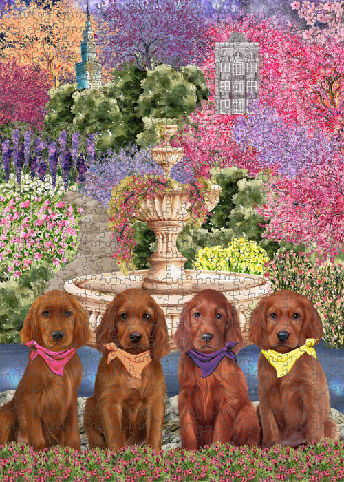 Irish Setter Jigsaw Puzzle for Adult: Explore a Variety of Designs, Custom, Personalized, Interlocking Puzzles Games, Dog and Pet Lovers Gift