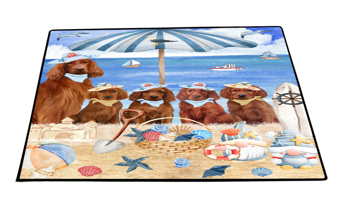 Irish Setter Floor Mat and Door Mats, Explore a Variety of Designs, Personalized, Anti-Slip Welcome Mat for Outdoor and Indoor, Custom Gift for Dog Lovers