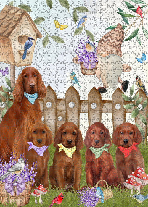 Irish Setter Jigsaw Puzzle: Interlocking Puzzles Games for Adult, Explore a Variety of Custom Designs, Personalized, Pet and Dog Lovers Gift