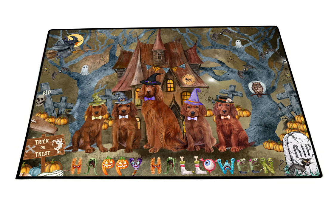 Irish Setter Floor Mat and Door Mats, Explore a Variety of Designs, Personalized, Anti-Slip Welcome Mat for Outdoor and Indoor, Custom Gift for Dog Lovers