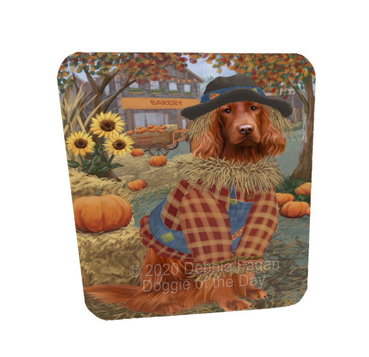 Halloween 'Round Town Irish Red Setter Dogs Coasters Set of 4 CSTA57962