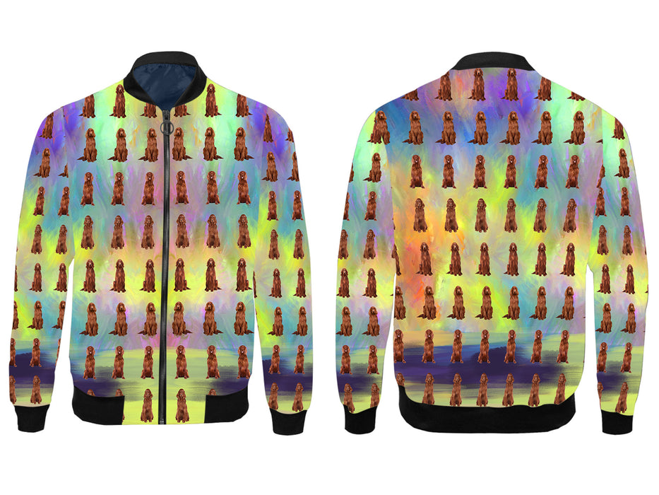 Paradise Wave Irish Red Setter Dogs All Over Print Wome's Jacket
