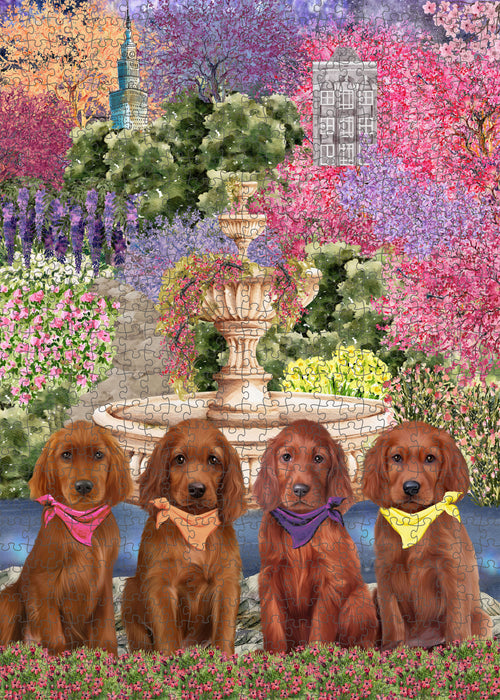 Irish Setter Jigsaw Puzzle: Explore a Variety of Personalized Designs, Interlocking Puzzles Games for Adult, Custom, Dog Lover's Gifts