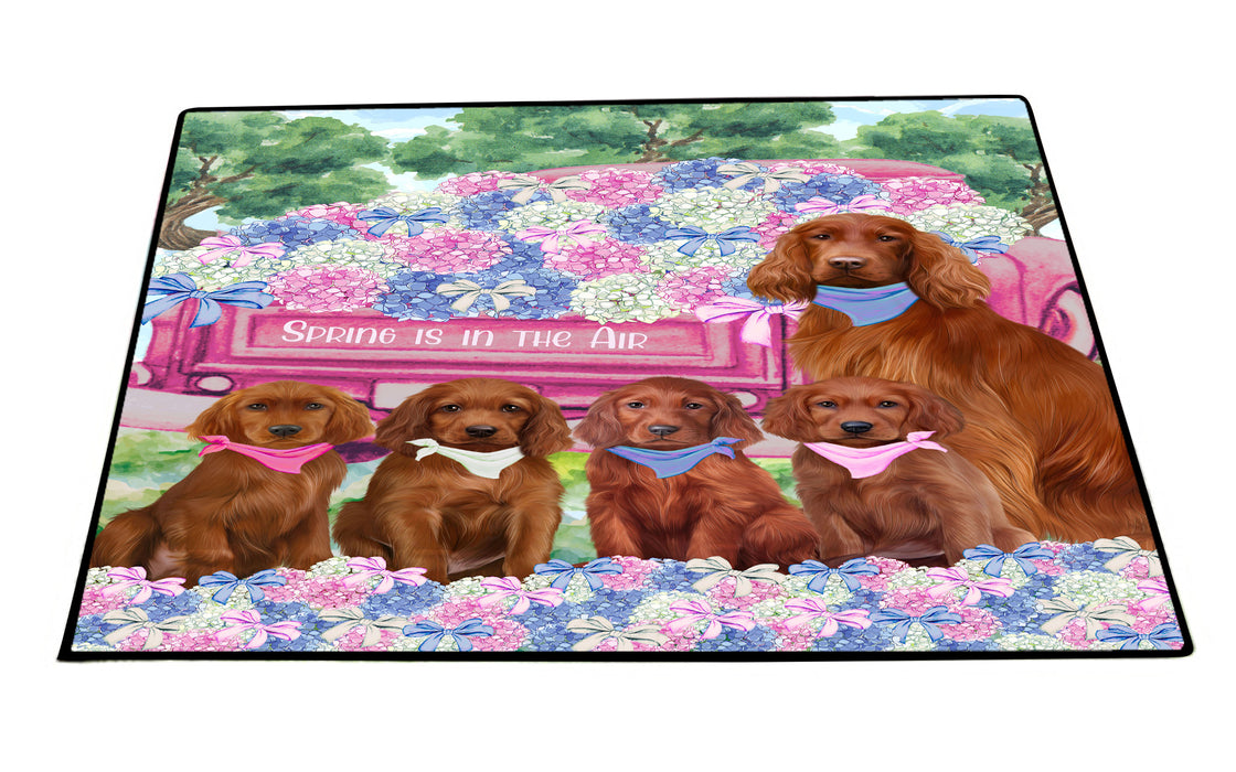 Irish Setter Floor Mat and Door Mats, Explore a Variety of Designs, Personalized, Anti-Slip Welcome Mat for Outdoor and Indoor, Custom Gift for Dog Lovers