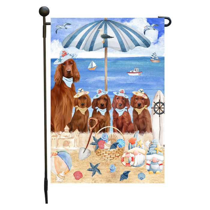 Irish Setter Dogs Garden Flag, Double-Sided Outdoor Yard Garden Decoration, Explore a Variety of Designs, Custom, Weather Resistant, Personalized, Flags for Dog and Pet Lovers