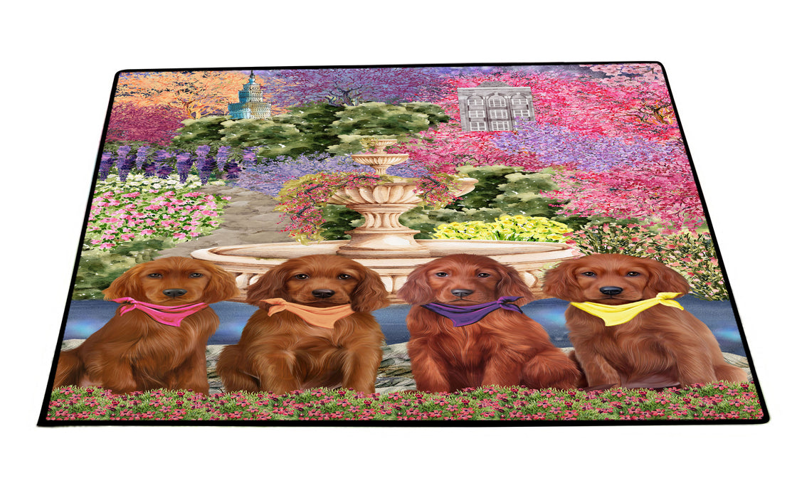 Irish Setter Floor Mat and Door Mats, Explore a Variety of Designs, Personalized, Anti-Slip Welcome Mat for Outdoor and Indoor, Custom Gift for Dog Lovers