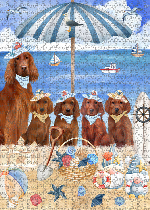 Irish Setter Jigsaw Puzzle: Interlocking Puzzles Games for Adult, Explore a Variety of Custom Designs, Personalized, Pet and Dog Lovers Gift