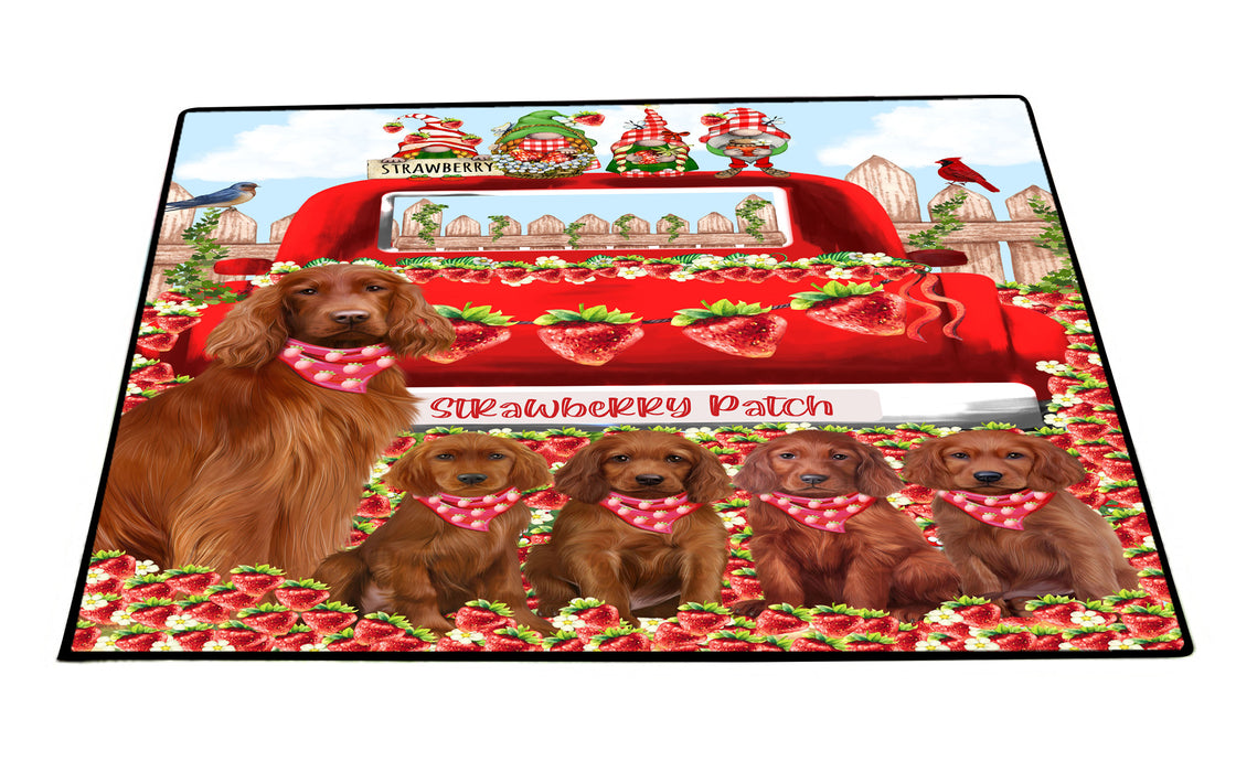 Irish Setter Floor Mat and Door Mats, Explore a Variety of Designs, Personalized, Anti-Slip Welcome Mat for Outdoor and Indoor, Custom Gift for Dog Lovers