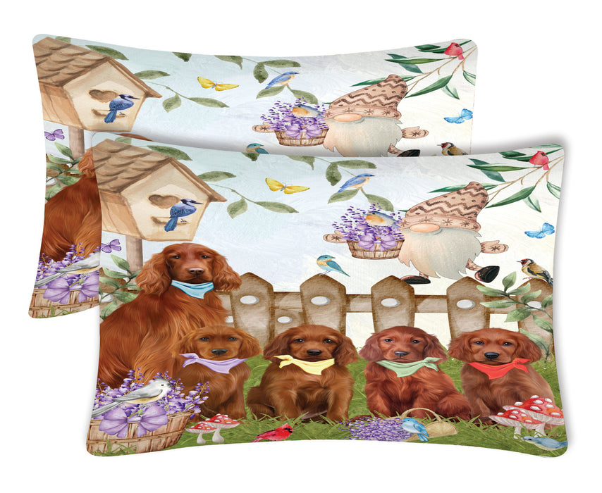 Irish Setter Pillow Case, Standard Pillowcases Set of 2, Explore a Variety of Designs, Custom, Personalized, Pet & Dog Lovers Gifts