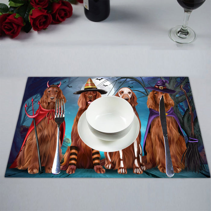 Halloween Trick or Teat Orange Tabby Cats Placemat