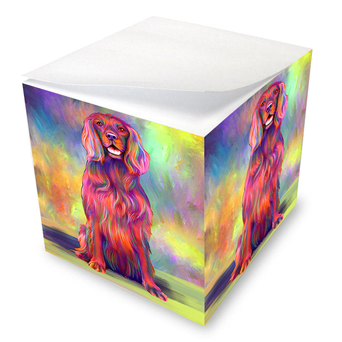 Paradise Wave Irish Red Setter Dog Note Cube NOC54787