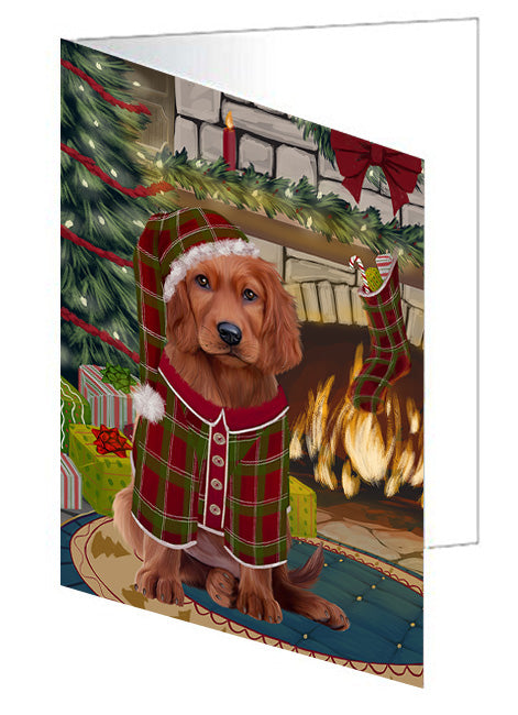 The Stocking was Hung Australian Cattle Dog Handmade Artwork Assorted Pets Greeting Cards and Note Cards with Envelopes for All Occasions and Holiday Seasons GCD70040