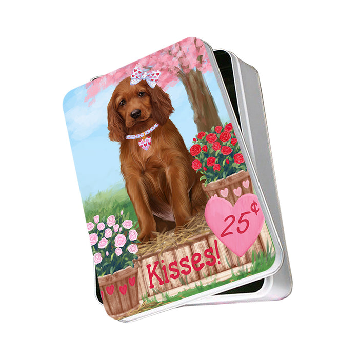 Rosie 25 Cent Kisses Irish Red Setter Dog Photo Storage Tin PITN55833