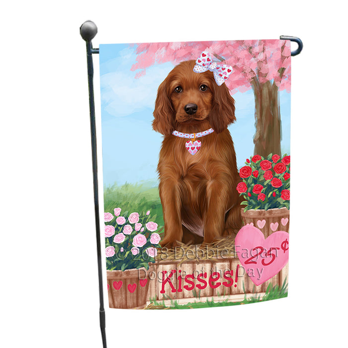 Rosie 25 Cent Kisses Irish Red Setter Dog Garden Flag GFLG56438
