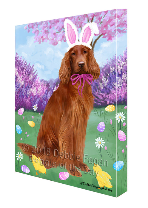 Easter Holiday Irish Red Setter Dog Canvas Print Wall Art Décor CVS134675