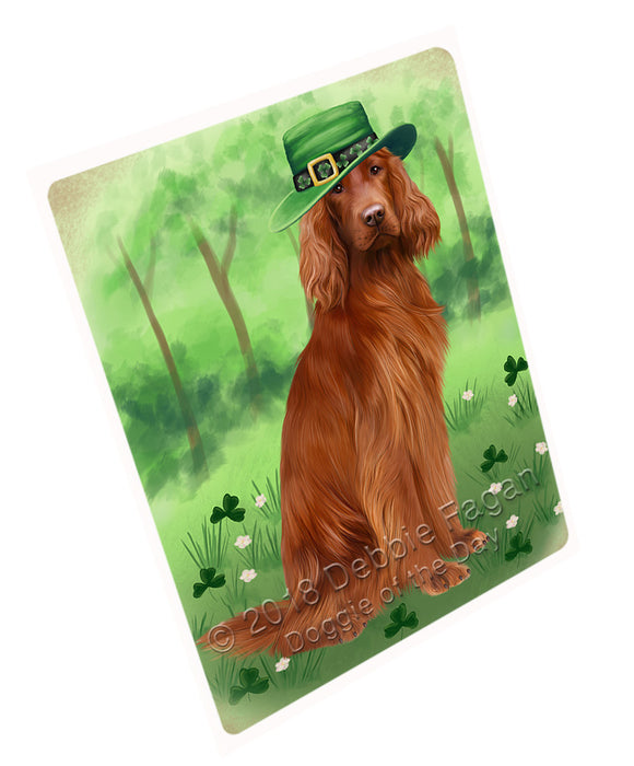 St. Patricks Day Irish Portrait Irish Red Setter Dog Cutting Board C77307