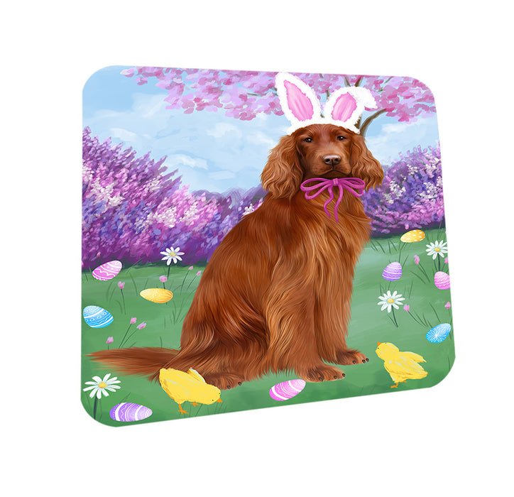Easter Holiday Irish Red Setter Dog Coasters Set of 4 CST56868